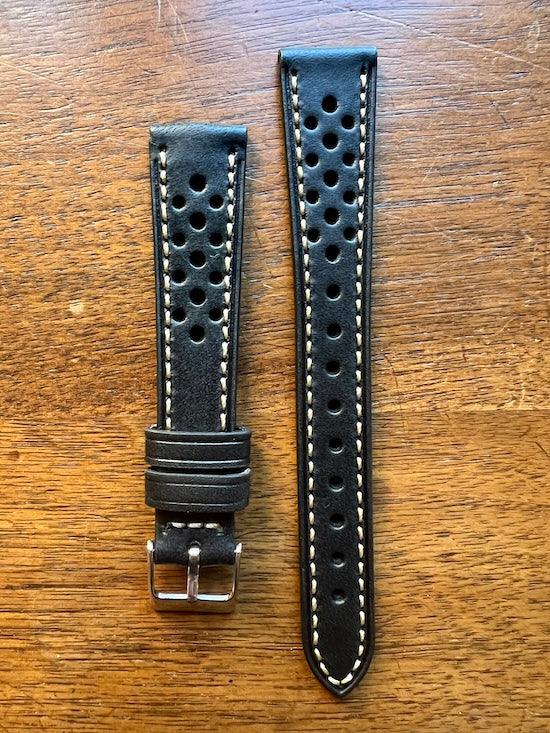 Bracelet Rallye Prestige en cuir noir