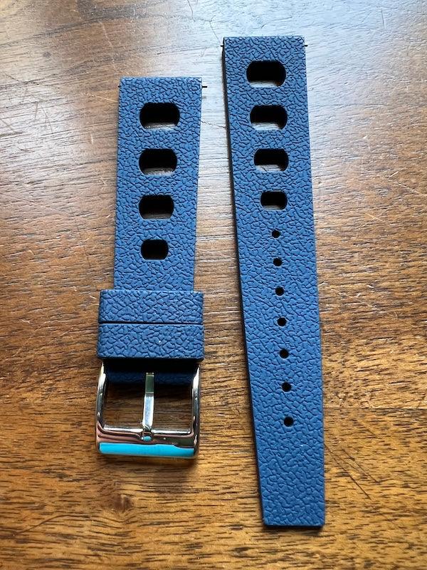 Bracelet tropical rubber pilote bleu