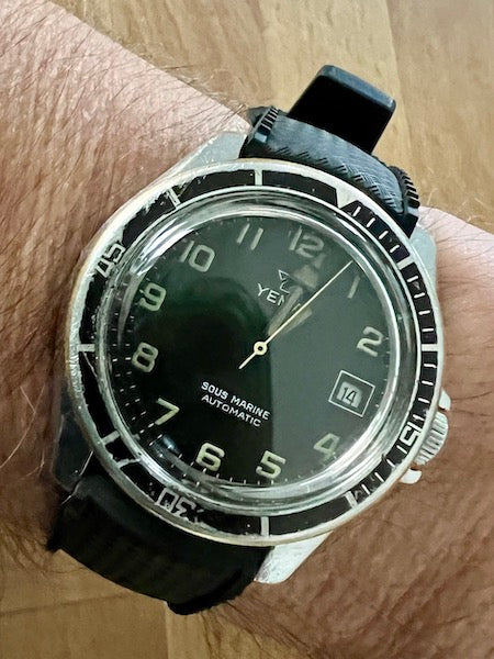 Bracelet tropical rubber noir profond