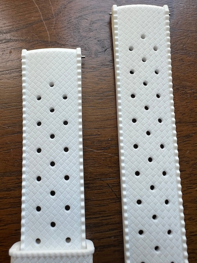 Bracelet tropical silicone blanc pur