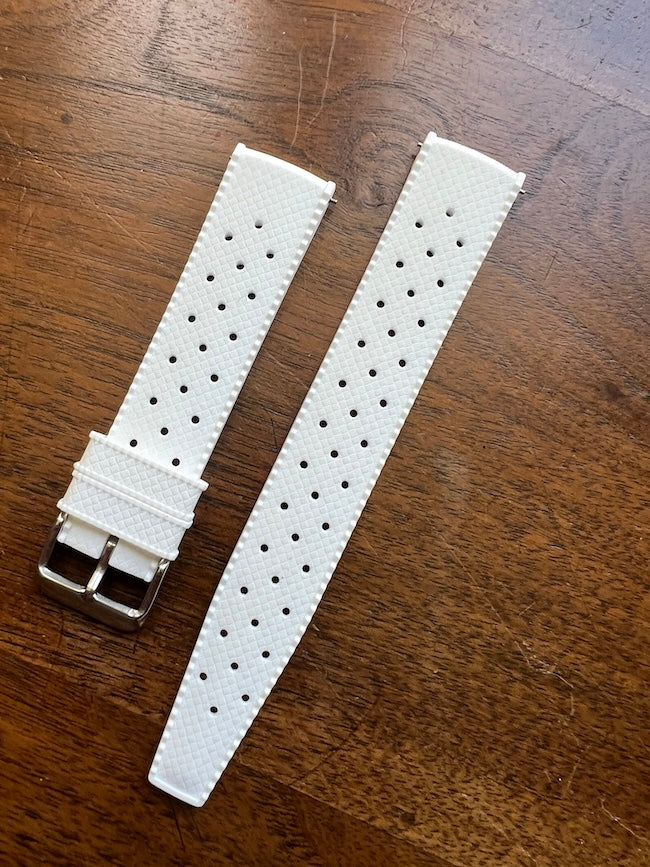 Bracelet tropical silicone blanc pur