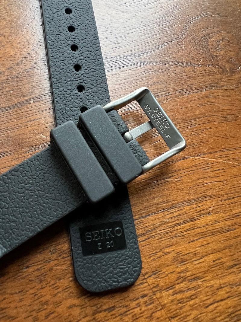 Bracelet de plongée en silicone noir - Vinty Watches
