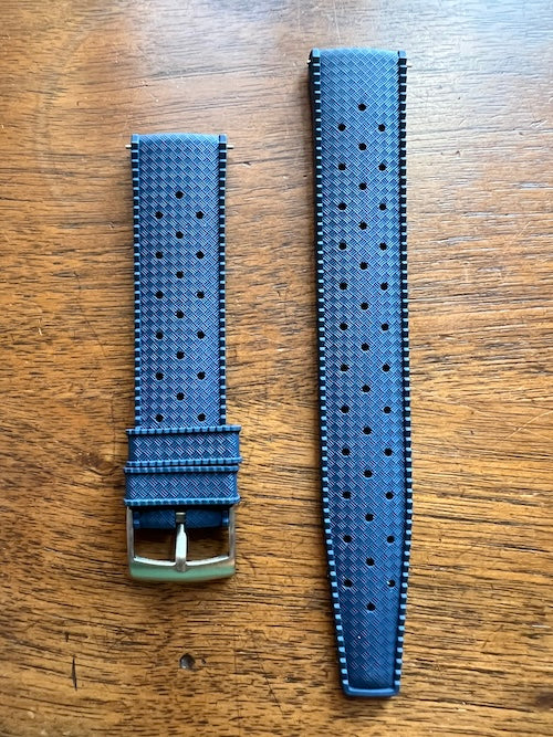 Bracelet tropical rubber bleu navy