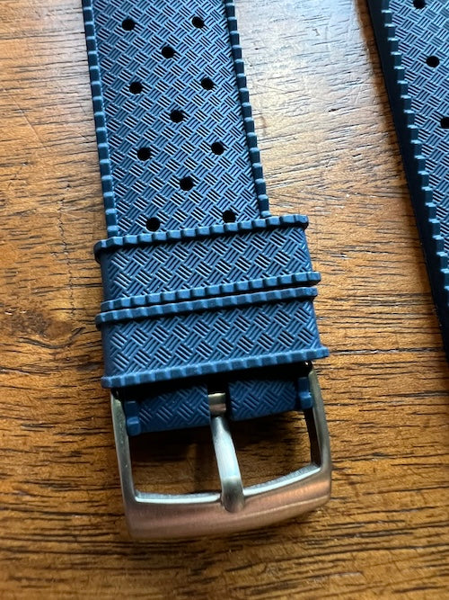 Bracelet tropical rubber bleu navy