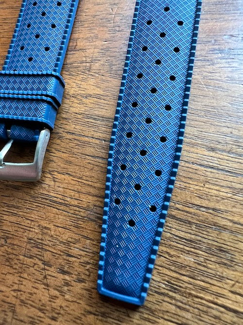 Bracelet tropical rubber bleu navy