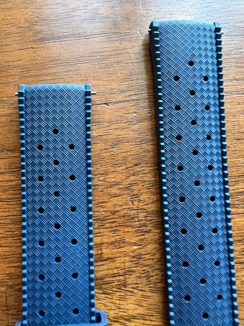 Bracelet tropical rubber bleu navy