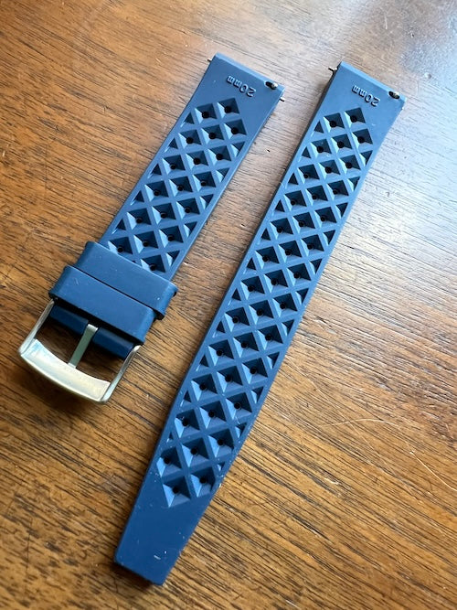 Bracelet tropical rubber bleu navy