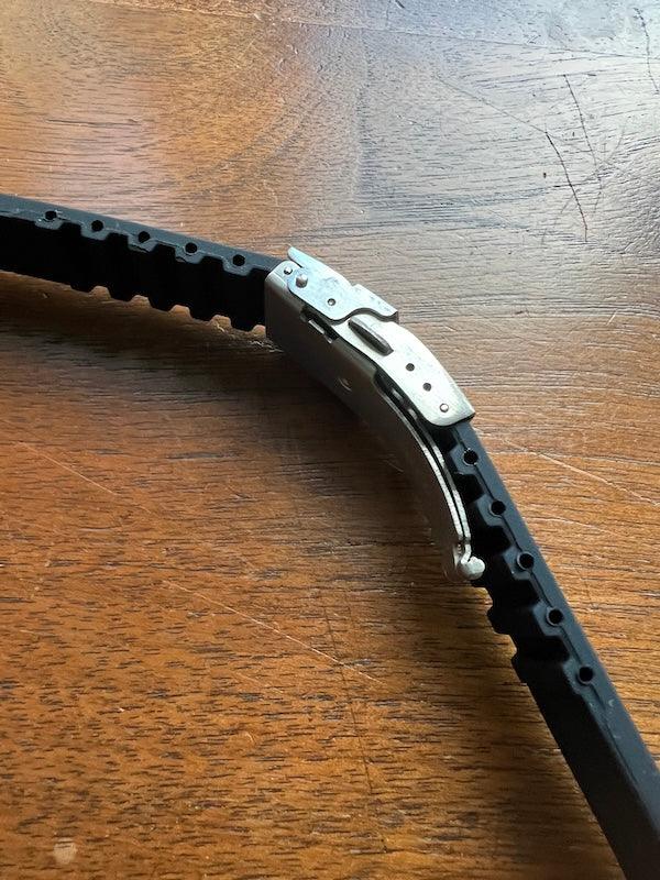 Bracelet silicone noir avec boucle déployante