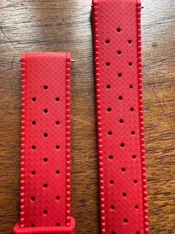 Bracelet tropical silicone rouge - Vinty Watches