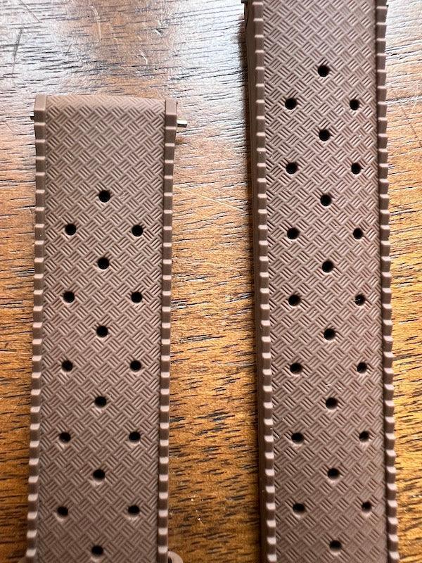 Bracelet tropical silicone marron chocolat - Vinty Watches