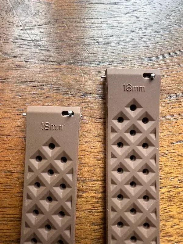 Bracelet tropical silicone marron chocolat - Vinty Watches