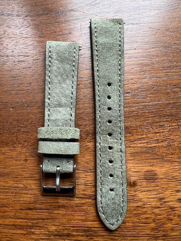 Bracelet Minimal Suédé vert amande - Vinty Watches