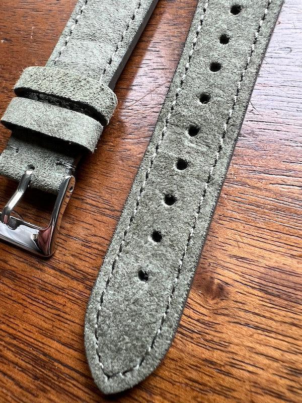 Bracelet Minimal Suédé vert amande - Vinty Watches