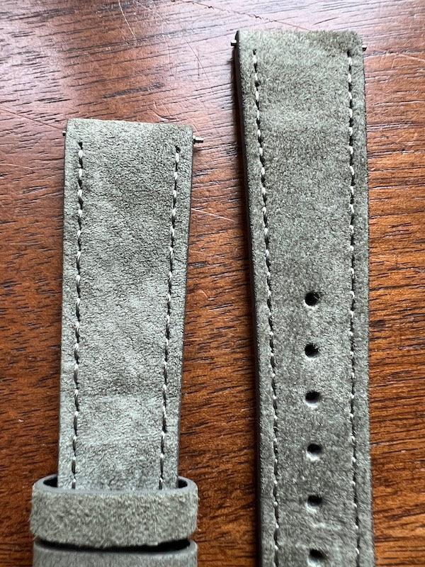 Bracelet Minimal Suédé vert amande - Vinty Watches