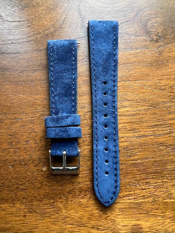 Bracelet Minimal Suédé bleu saphir - Vinty Watches