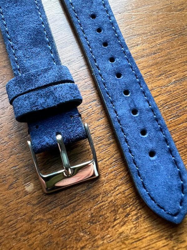 Bracelet Minimal Suédé bleu saphir - Vinty Watches
