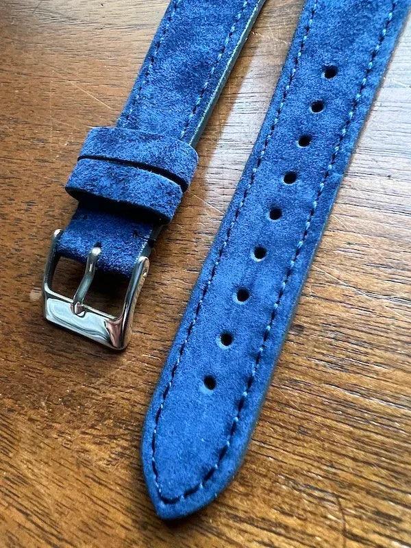 Bracelet Minimal Suédé bleu saphir - Vinty Watches