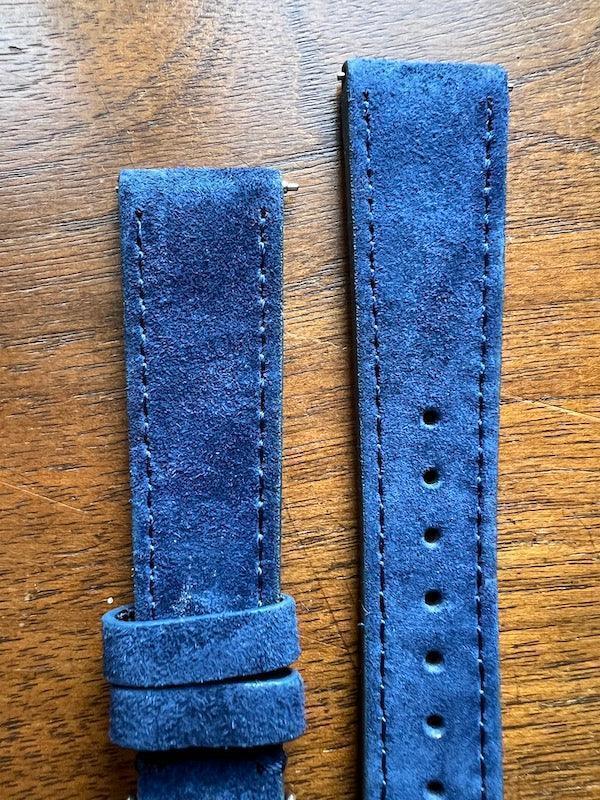 Bracelet Minimal Suédé bleu saphir - Vinty Watches