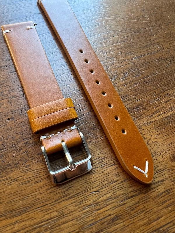 Bracelet Classic Trail en cuir cognac - Vinty Watches