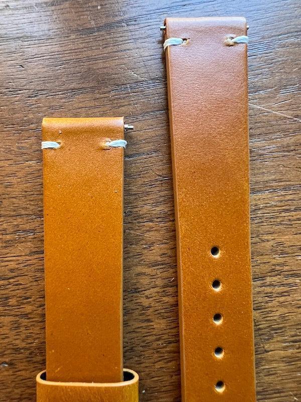 Bracelet Classic Trail en cuir cognac - Vinty Watches