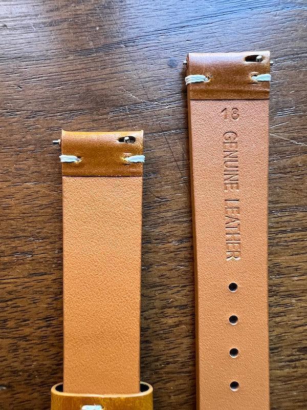 Bracelet Classic Trail en cuir cognac - Vinty Watches