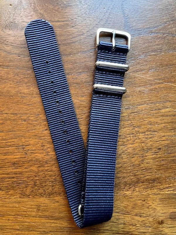 Bracelet NATO en nylon balistique bleu foncé - Vinty Watches