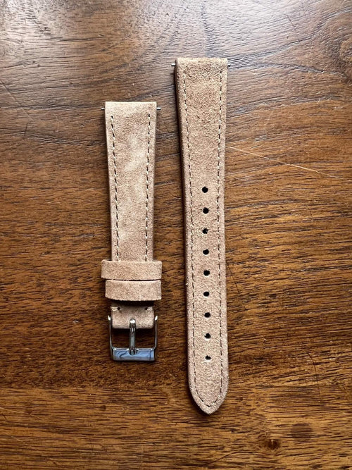 Bracelet Minimal Suédé beige - Vinty Watches
