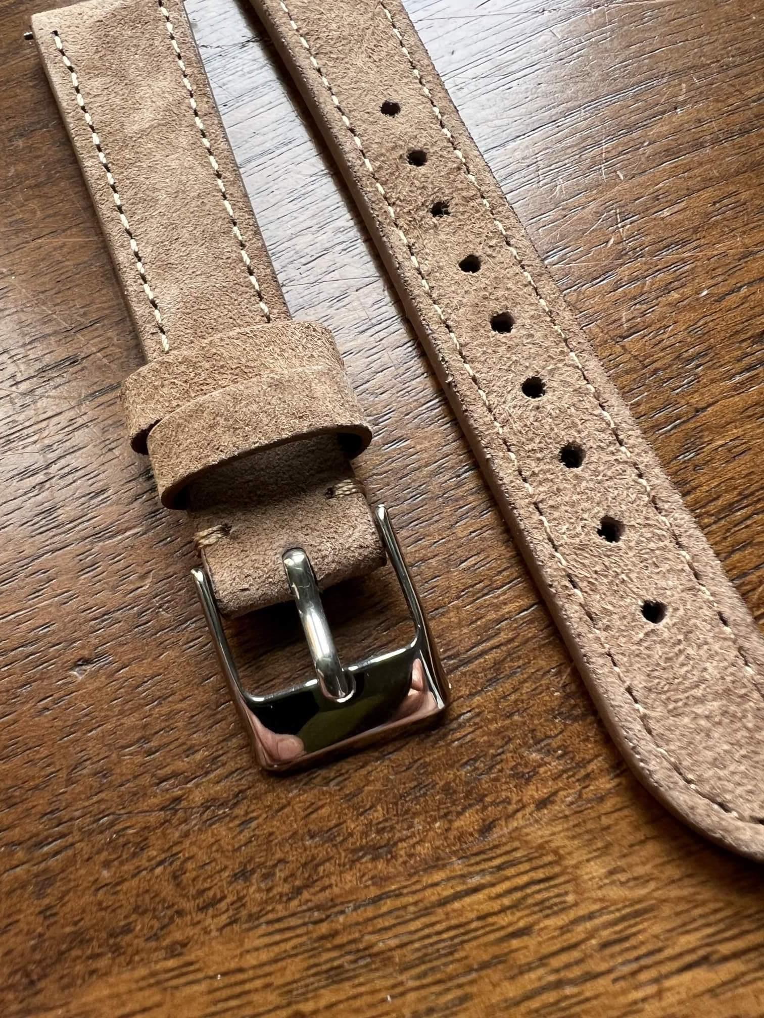 Bracelet Minimal Suédé beige - Vinty Watches