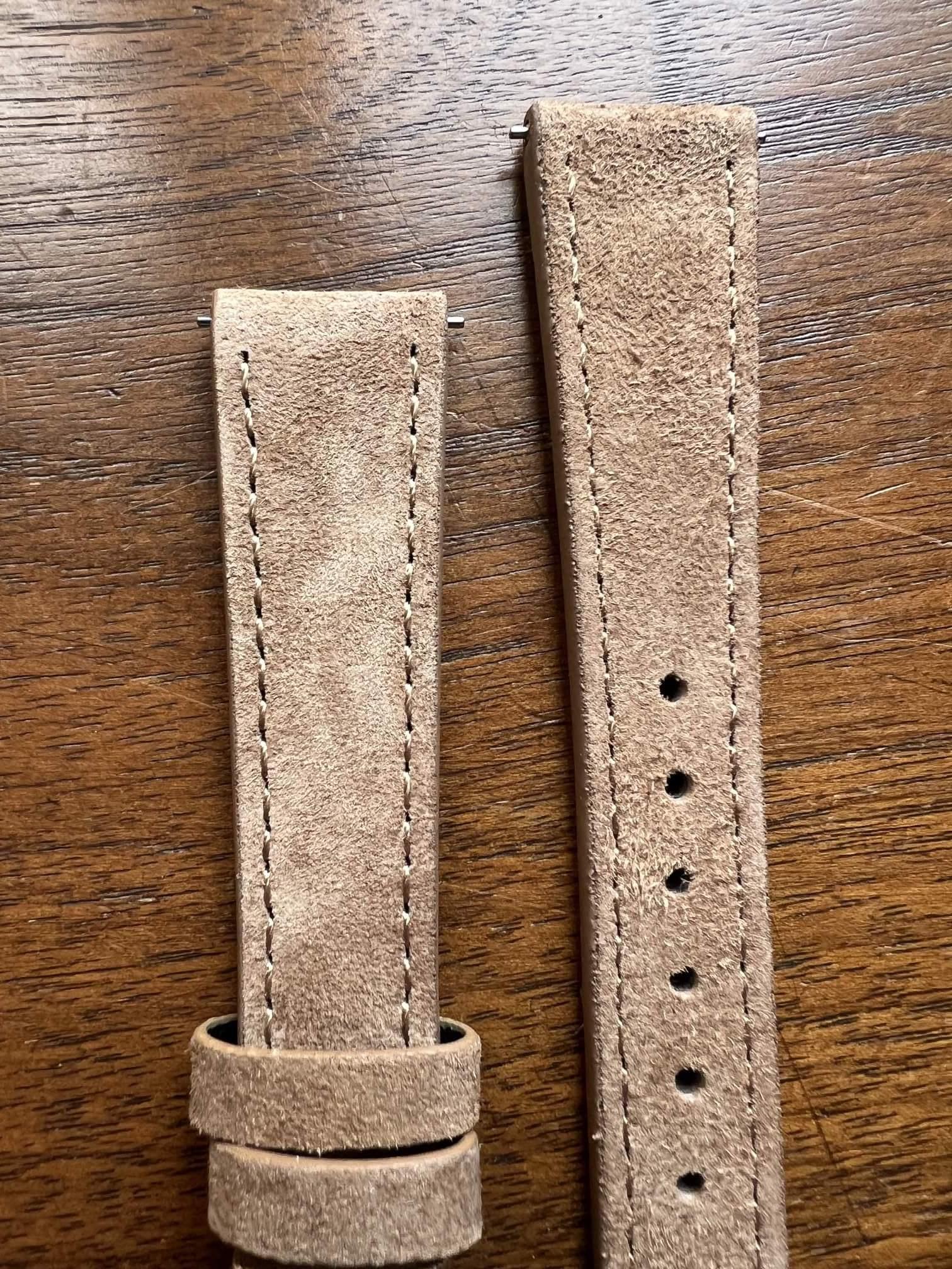 Bracelet Minimal Suédé beige - Vinty Watches