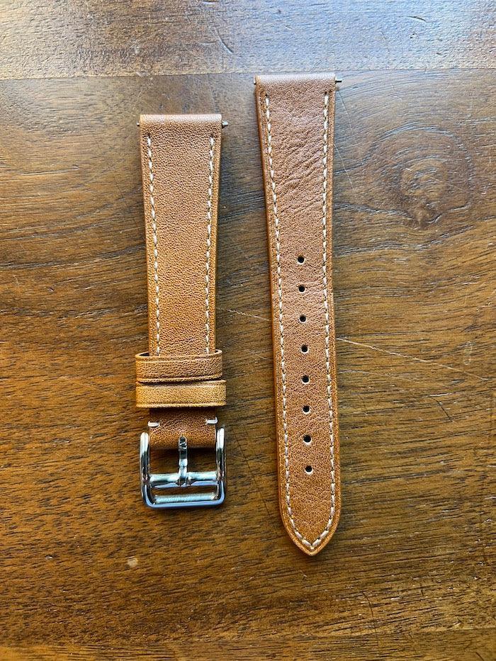 Bracelet simili-cuir façon vachette gold - Vinty Watches