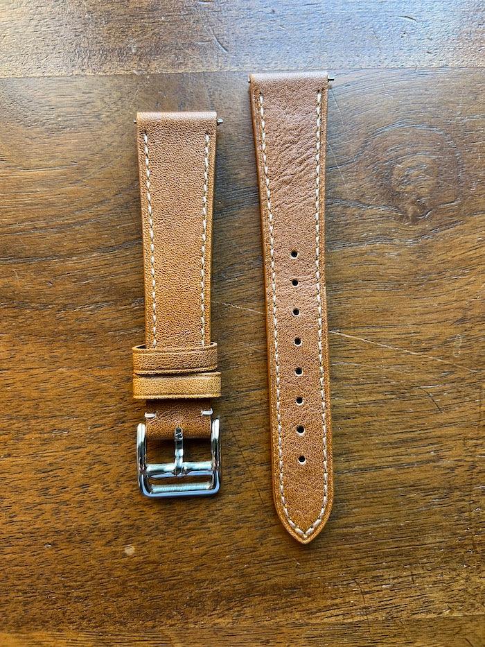 Bracelet simili-cuir façon vachette gold - Vinty Watches