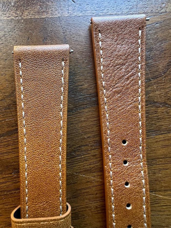 Bracelet simili-cuir façon vachette gold - Vinty Watches