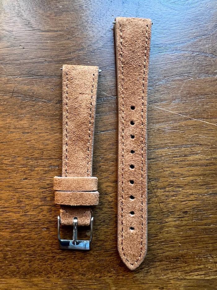 Bracelet Minimal Suédé noisette - Vinty Watches