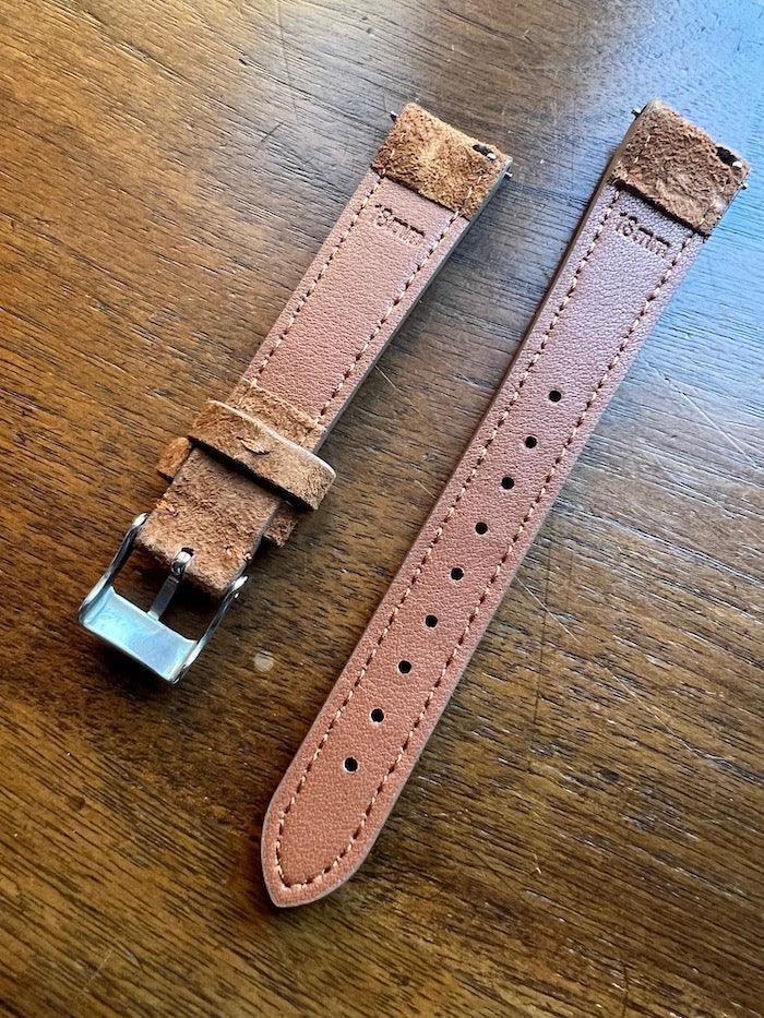 Bracelet Minimal Suédé noisette - Vinty Watches
