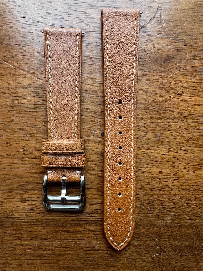 Bracelet simili-cuir façon vachette gold - Vinty Watches