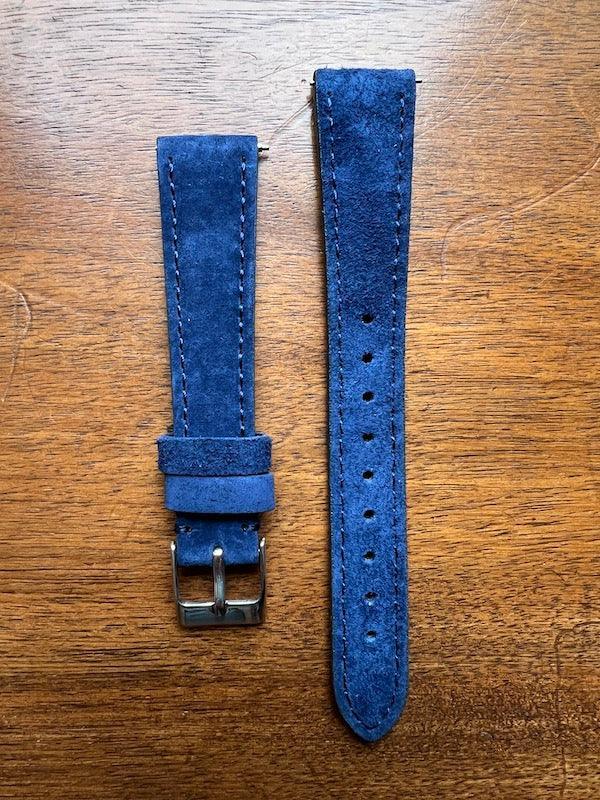 Bracelet Minimal Suédé bleu saphir - Vinty Watches