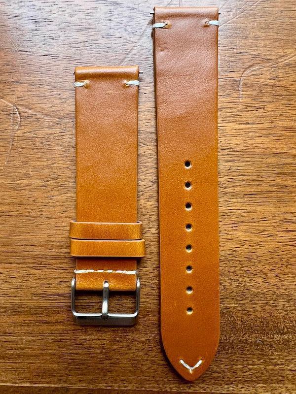Bracelet Classic Trail en cuir cognac - Vinty Watches