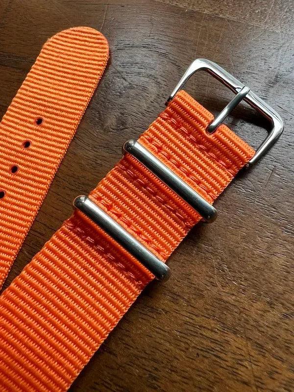 Bracelet NATO en nylon balistique orange - Vinty Watches