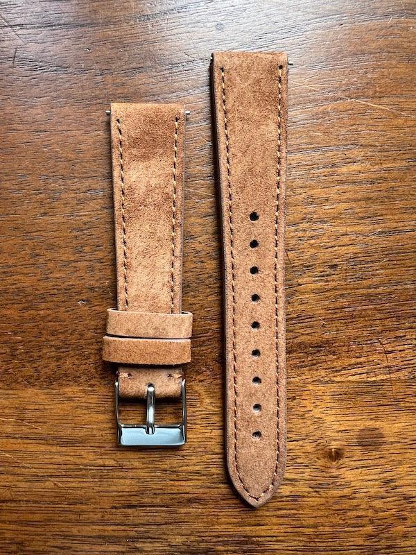 Bracelet Minimal Suédé noisette - Vinty Watches