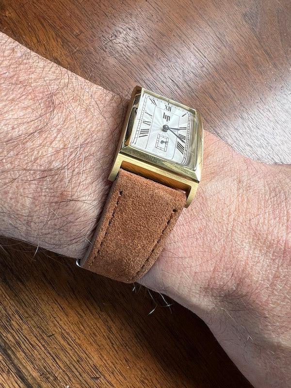 Bracelet Minimal Suédé noisette - Vinty Watches