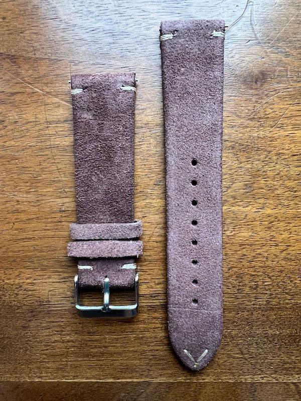 Bracelet Vintage Suédé marron chocolat - Vinty Watches