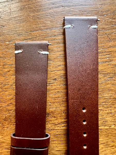 Bracelet Héritage en cuir marron foncé