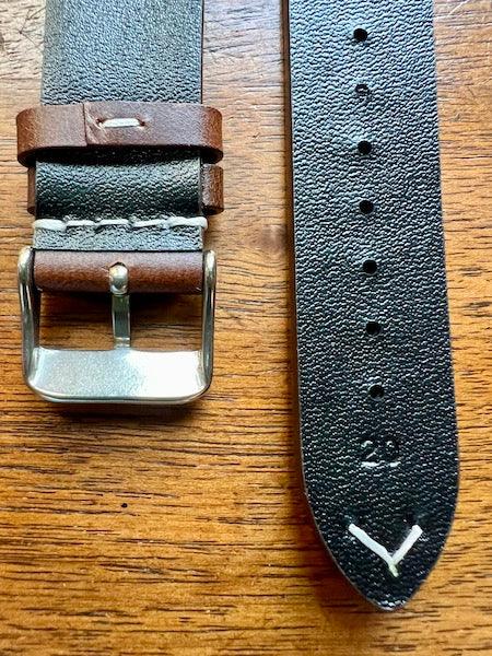 Bracelet Héritage en cuir marron foncé