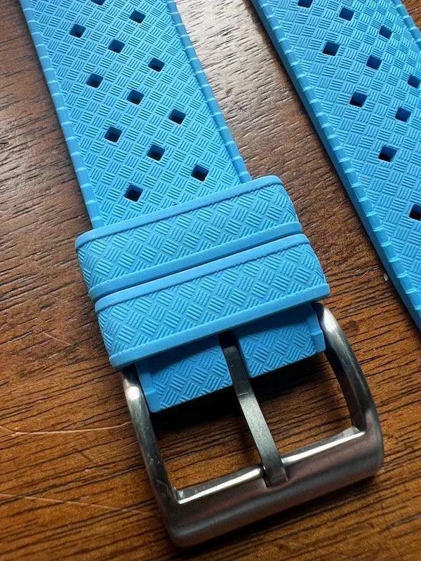 Bracelet tropical rubber bleu azur - Vinty Watches