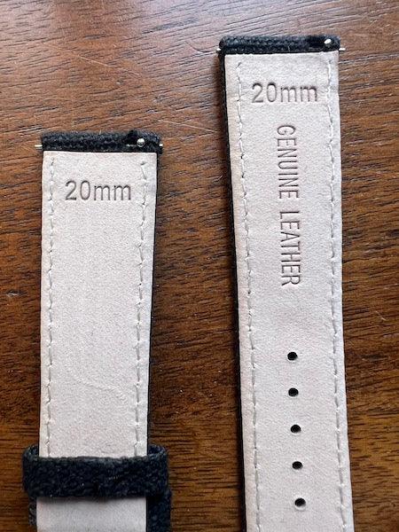Bracelet Sahara tissu natté noir