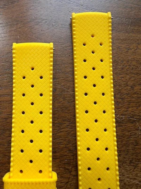 Bracelet tropical silicone jaune - Vinty Watches