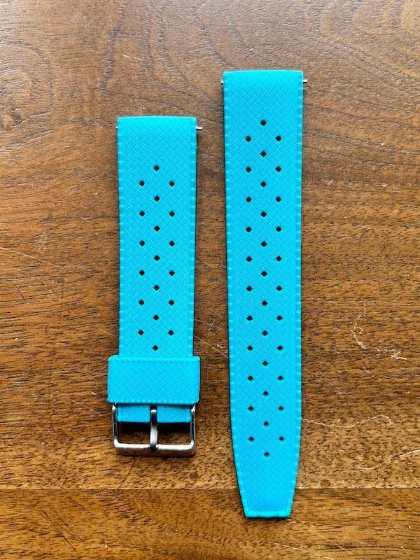 Bracelet tropical silicone bleu turquoise - Vinty Watches