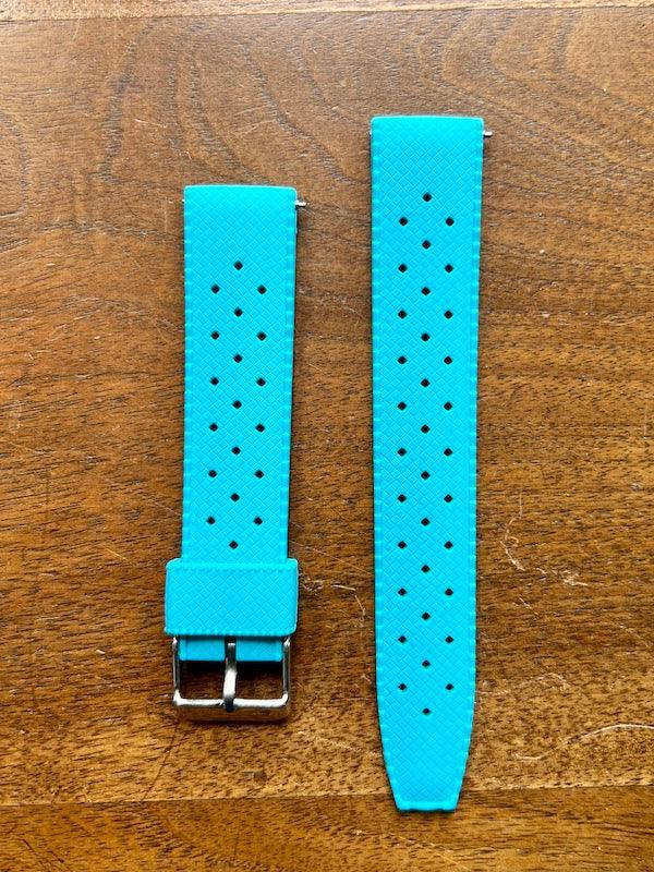 Bracelet tropical silicone bleu turquoise - Vinty Watches
