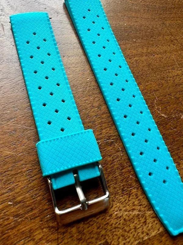 Bracelet tropical silicone bleu turquoise - Vinty Watches