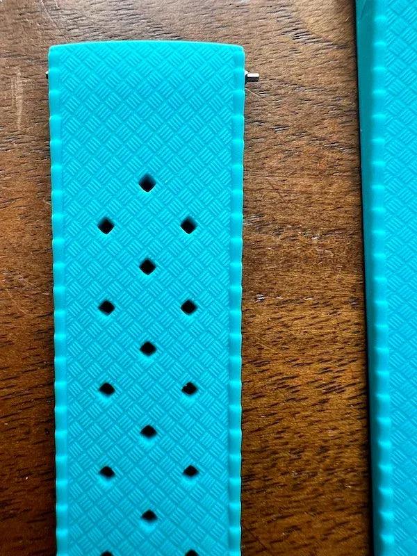 Bracelet tropical silicone bleu turquoise - Vinty Watches